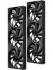 Novonest PC Case Fan 120mm 1650 RPM Interlocking Case Fan High Performance Daisy Chain Cooling 4PIN PWM Integrated Cooling Fan Set of 2 Black "U3K6"