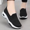 Fashion Fashion Knit Breathable Slip-On Casual Sneakers for Women Fashion Air Cushion Platform Outdoor Walking Shoes Woman Running Shoes
