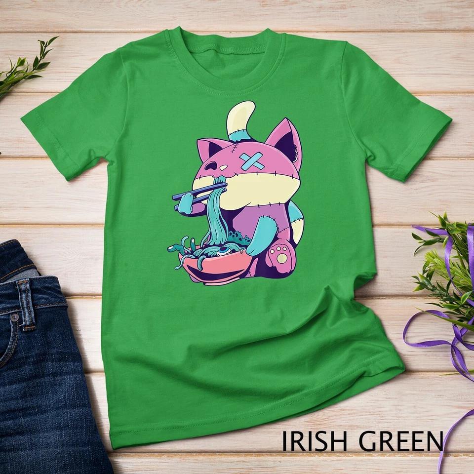 Pastel Goth Ramen Cat Anime Kawaii T-Shirt Unisex T-shirt 3 S