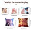Anime 02 Darling In The Franxx Cushion Cover Cushion Cover Set 4Pcs 50X50 45X45 40X40 Pillowcase Decorative Sofa Home Decor