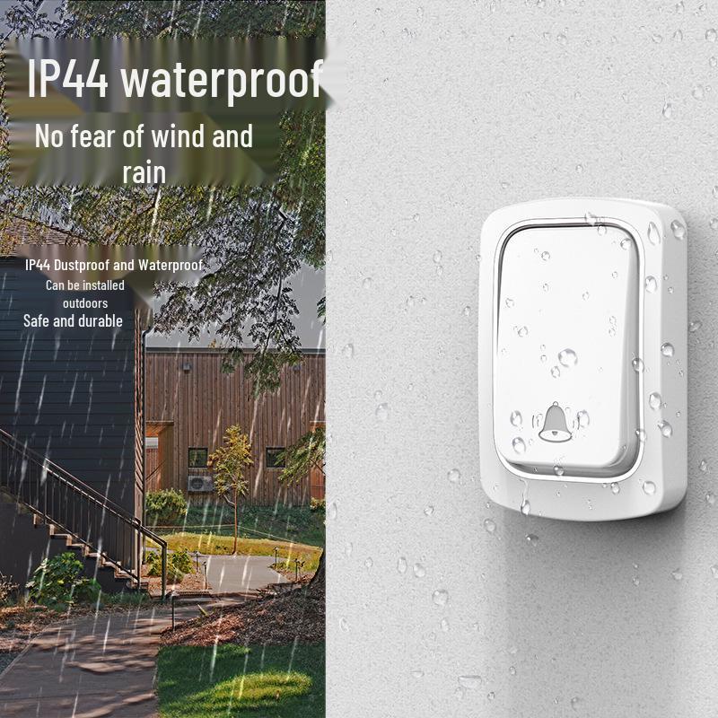 Self-Powered Wireless Doorbell, Australian Standard, Waterproof, High-Volume, Kinetic Energy, Remote Caller