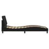 Vidaxl Bed Frame With LED Lighting, Black, 90X190 Cm, Velvet