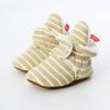 MYGGPP Striped Knitted Fabric 0-1 Years Old Baby Soft Bottom Shoes Baby Shoes Warm Shoes Baby Socks Overshoes