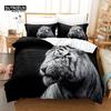 Tiger Digital Printing Bedding Set, Duvet Cover, 3D Bedding, Linen, Queen Size, Fashion Design