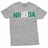 Heren Nigeria T-shirt Nigeria vlag logo Patriotisch Land Shirt Nigeriaanse Cadeaus