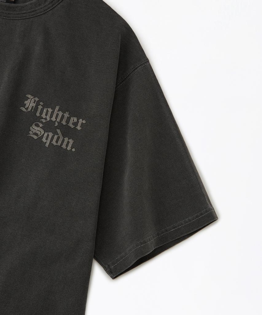 OUTSTANDING Mil Series Tee(Fighter Sqdn)_Pigment Charcoal
