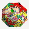 1pc Anime Character Outdoor Umbrella - Automatic Opening/Closing, Portable 3-Fold Design with 8-Bone Iron Frame - Perfect Gift for Fans, Traveler