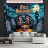 Party Backdrop Halloween Pirate Flat Spooky Skeletons Event Photo Background Party Decor