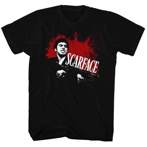 VINTAGE SCARFACE Print National Fashion Loose Small Neckline Casual Short Sleeve Tshirt High Quality Luxury Brand Summer Tops