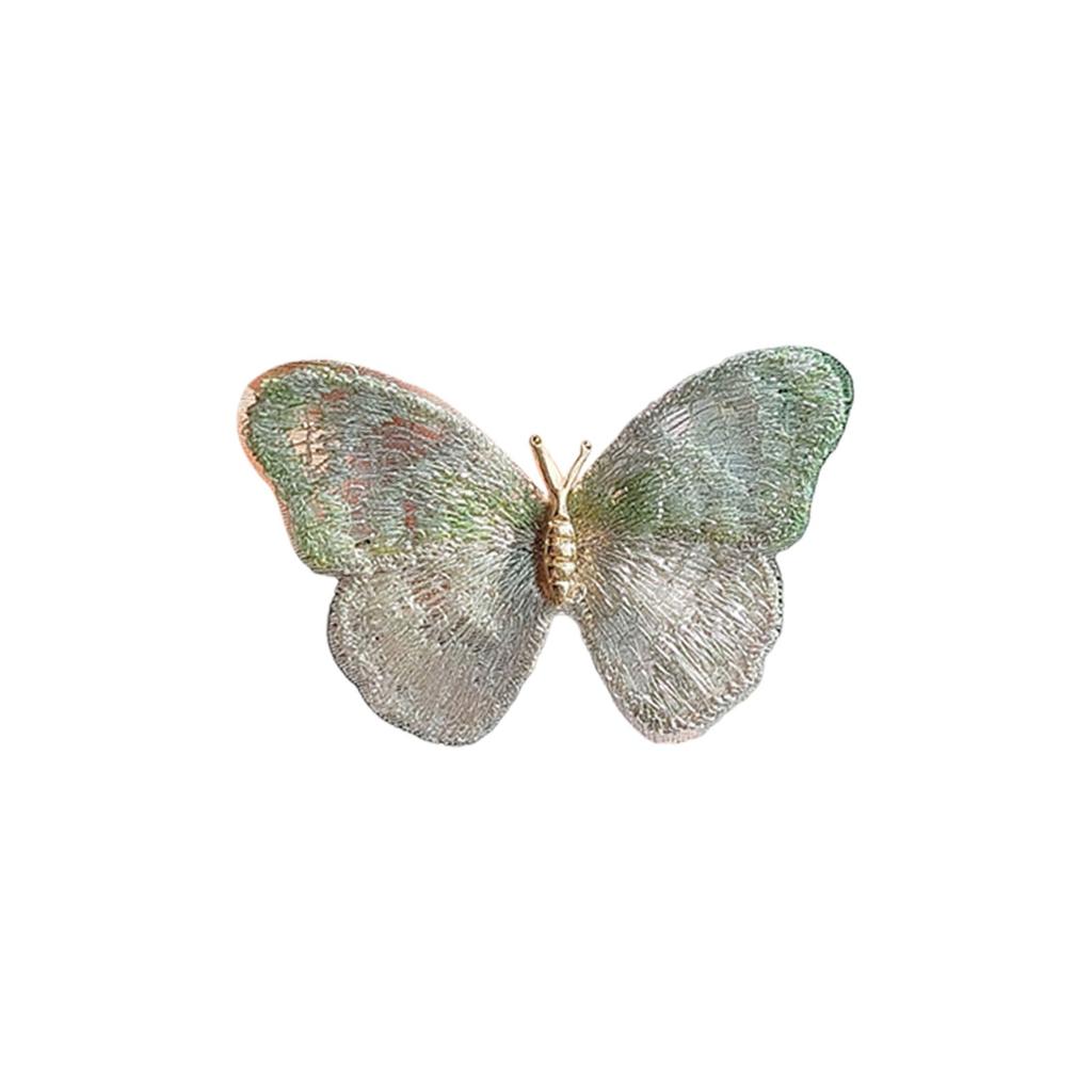 Super  Light Luxury  Retro Embroidered Butterfly Brooch Dreamy Color Temperament Corsage Clothing Accessories For Women