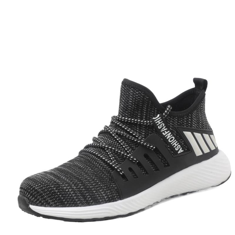 

Мужская рабочая обувь, обувь со стальным носком, устойчивая к проколам и ударам, удобная, износостойкая и легкая защитная рабочая обувь 38