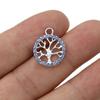 10Pcs Silver Plated Crystal Tree Of Life Charm Pendant For Jewelry Making Earrings Bracelet Necklace Accessories Diy Findings