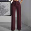 Women's Fashion Casual Wide-Leg Straight-Cut Suit - New Style High Waist Draped Style Versatile Overalls
