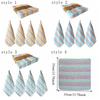 4PCS Soft Kitchen Towels Striped Pattern Scouring Pads Multifunctional Kitchen Rag  Kitchen Cleaning