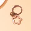 2pcs Korean Version of Ins Small Fresh Color Small Star Bell Keychain Candy Color Keyring Pendant Women Bag Keychain Accessories