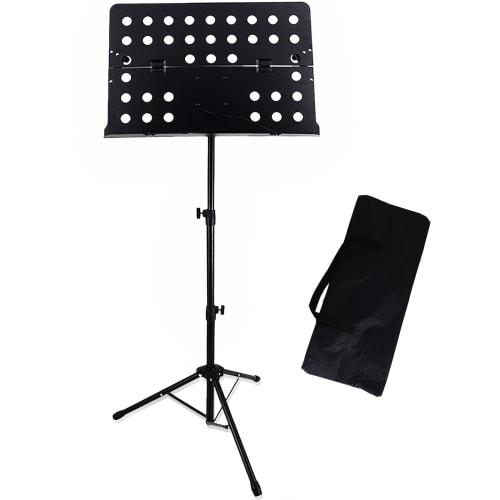 Moerinnoa Folding Music Stand, iPad Music Stand, Reading Stand with Case, H710-1400