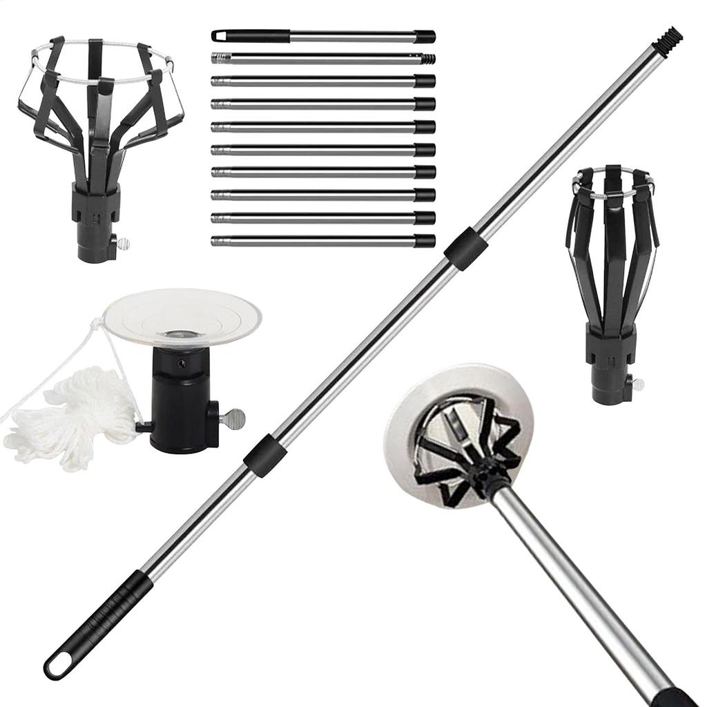 Metal High-altitude Bulb Picker Lightbulb Changer For Ceilings Broken Removal Tool Recessed Floodlight Basket Style Lights