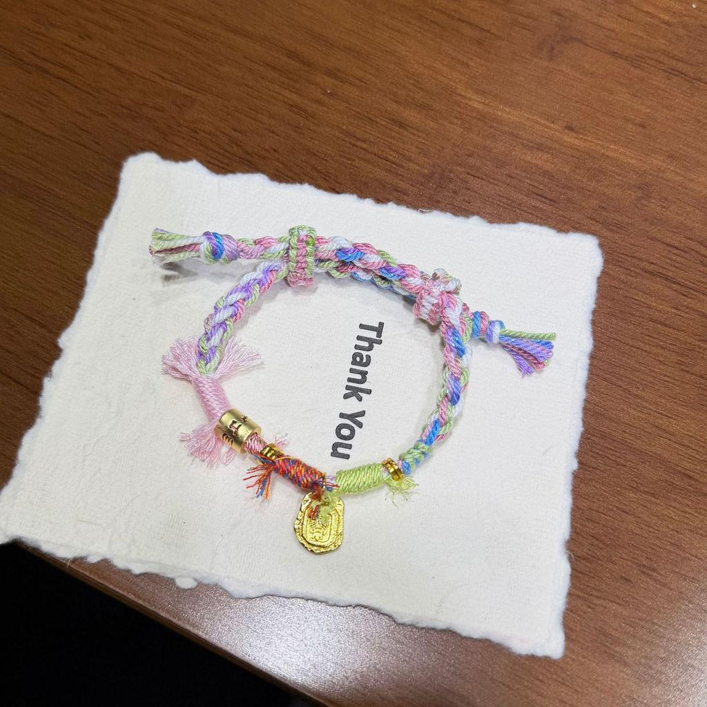 Five-Color Woven Cotton Tassel Bracelet - Ethnic-Style Dragon Boat Festival Accessory