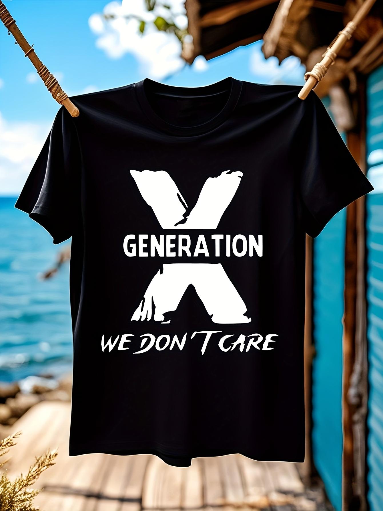 X Generation Graphic Tshirt Graphic Black Tshirt100% Cotton XXXXL