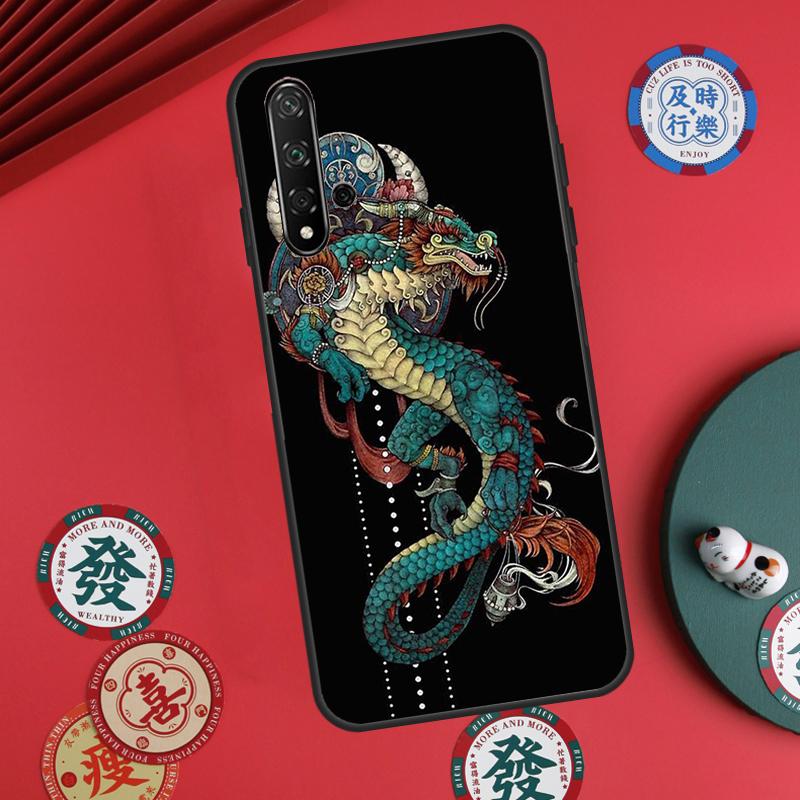 Fashion Chinese Dragon For Huawei Nova 12s 12i 7i 8i 11i Y73 Y70 Y90 Y60 Y72 Y61 Y91 9 10 SE P30 Pro P40 Lite Case
