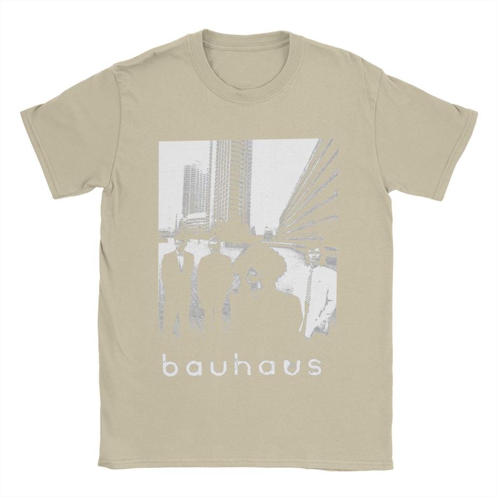 Bauhaus T-Shirts Herren 100% Baumwolle Einzigartige T-Shirts Rundhalsausschnitt Kurzarm Tops Sommer