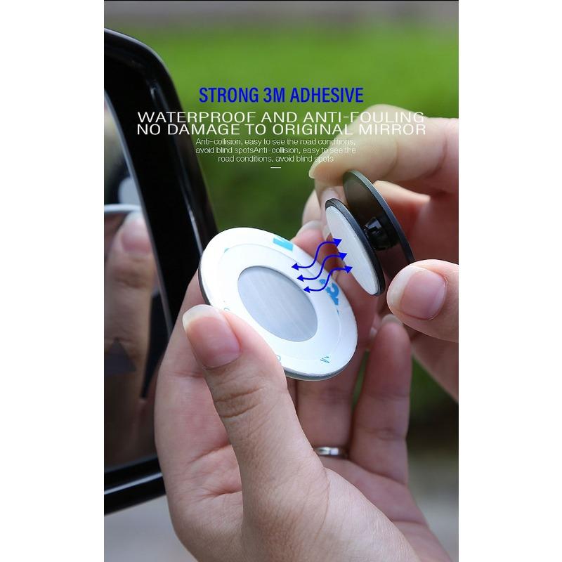 Car Reverse Convex Mirror Round Frame Wide Angle Rearview Mirror for Suzuki Jimny Samurai S-Cross SX4 GW250 Swift XL-7 ALTO IGNIS Accessories