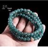 Blue Water Jade Bead Necklace - Ice Type, 6.5mm-12mm Beads, Women's Sweater Chain