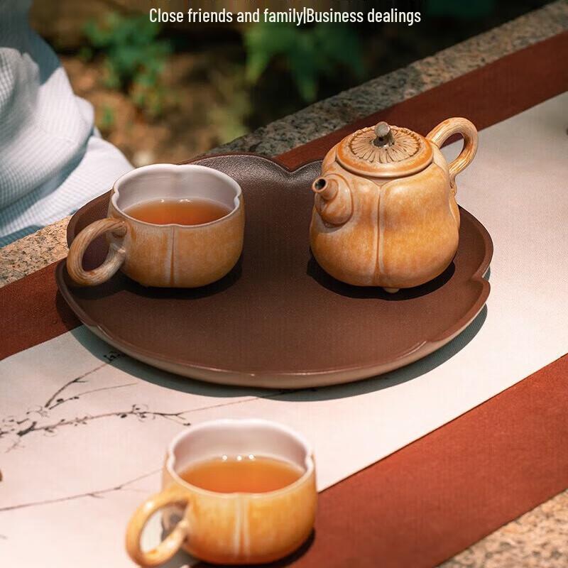 Edenus Pumpkin Series Ceramic Tea Set