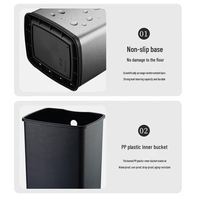 Baijindun 20L Stainless Steel Tea Waste Bin