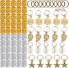 36/80 Pcs/set Alloy Hair  for Braids Dreadlock Accessories Metal Braid Clips Non-Piercing Ear Clips Hair Cuffs Clips
