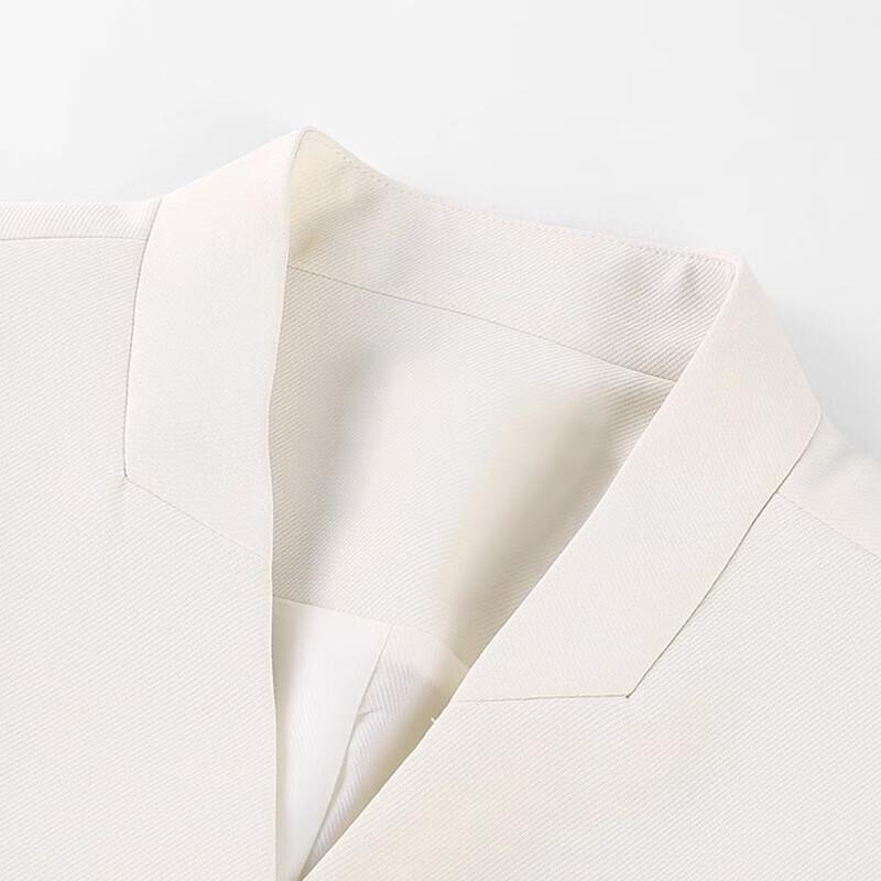 Teluoman Damen Apricot Beige Professionelles A-Linien Anzugkleid