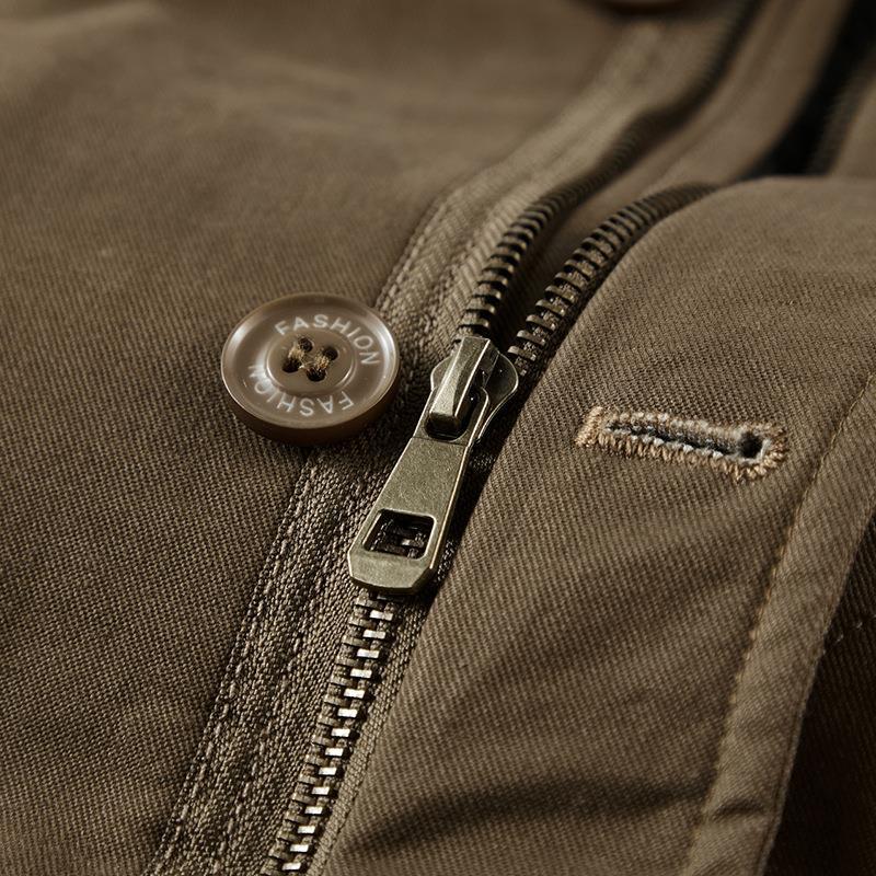 Men's Autumn and Winter New Thickened Cotton Clothes Retro Jacket Men's Cotton-padded Clothes