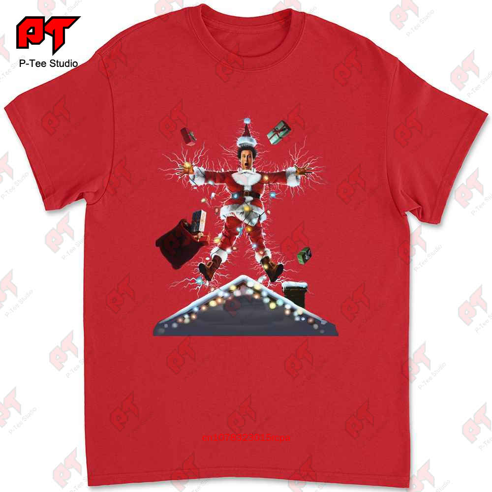 Santa Clark Griswold Christmas Vacation Movie Poster Tshirt 56U3 S