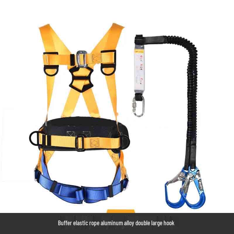 Full Body Safety Harness with Double Hook Lanyard Standard