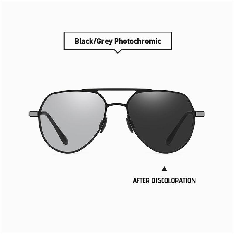 aoron Metal Frame Photochromic Polarized Sunglasses for Men Women Fashion Sports Driving Fishing Glasses UV400