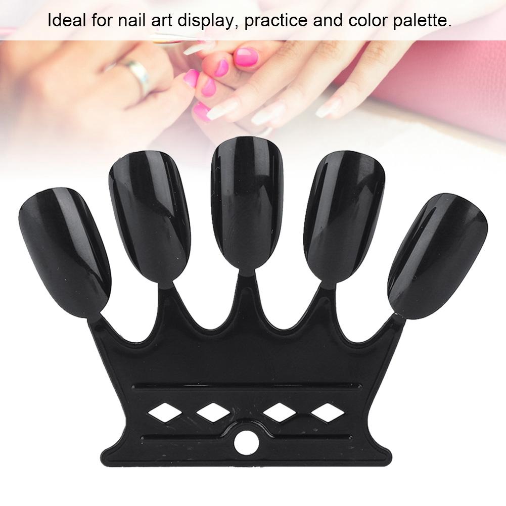 50pcs Nail Art Practice Tips Manicure Polish Gel Color Display Nail Polish Showing Tool 1#