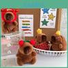 Süße Plüsch-Capybara-Familienpuppen Entzückende Schlüsselanhänger Perfekte Geschenke für Studenten