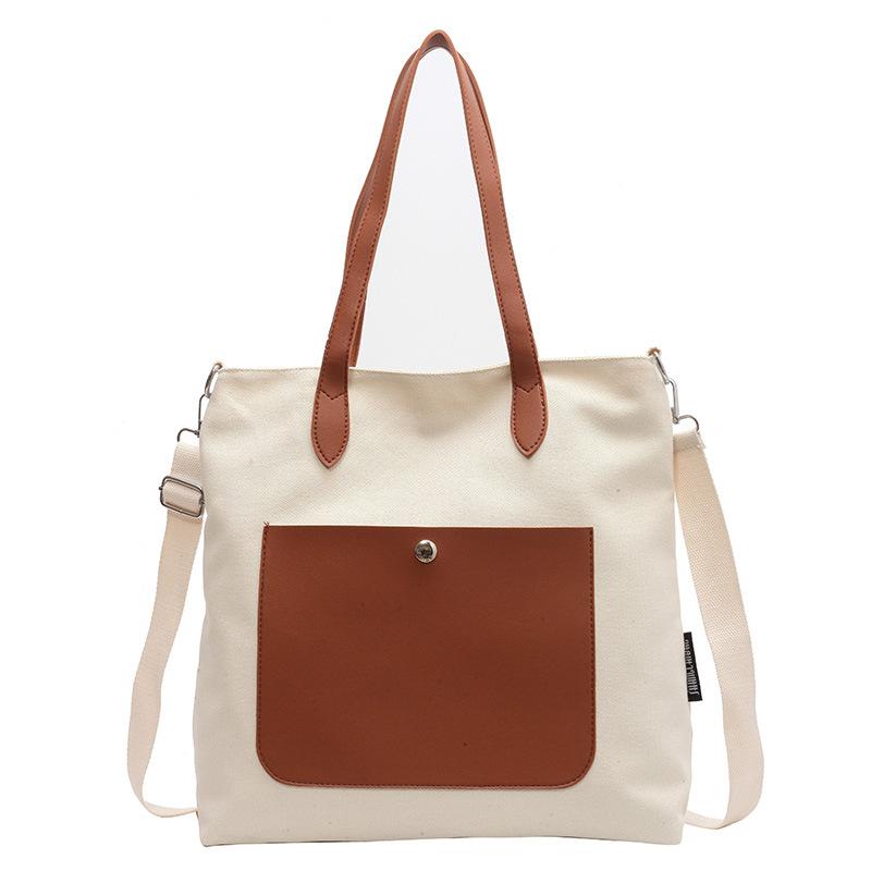 

Сумка большой вместимости, женская сумка, сумка через плечо, сумка через плечо, парусиновая большая сумка белый