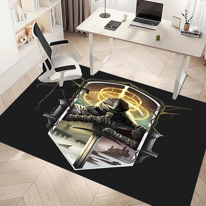 Game E-ELDEN R-RING Print Area Rug - Soft,Washable Non-Slip Indoor Mat,Living Room,Home Office Decorative Rug