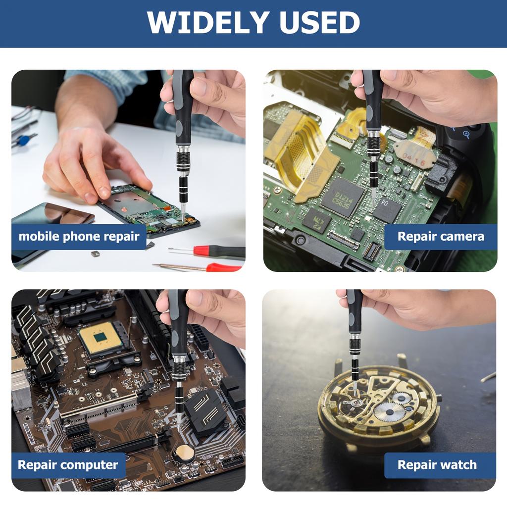 Magnetic Screwdriver Set with Case - 30 Bits Precision Repair Tool Kit,Screwdriver Tool for Watch, Phones, Laptop for Men & DIY Enthusiasts