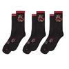 Ape Mens Flaming Crew Socks (Pack of 3)