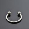 Men Stainless Steel Open Cuff Ring Segment Ring Body Piercing Jewelry Round Rings(Size:25mm,28mm, 30mm, 32mm,35mm, 40mm)