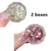 1/2box Nail Art Heartbeat Shape Holographic Glitter Sequins for Resin DIY Making Art Craft Nail Makeup Decoration Accessories