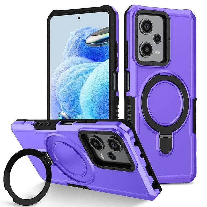 Pro Xiaomi Redmi Note 11 Pro Pouzdro na telefon s kroužkovým stojánkem pro Note 11 12 9 8 Poco X3 X5 M4 Pro 4G 5G Hard Shell kryty pro Xiaomi 11T