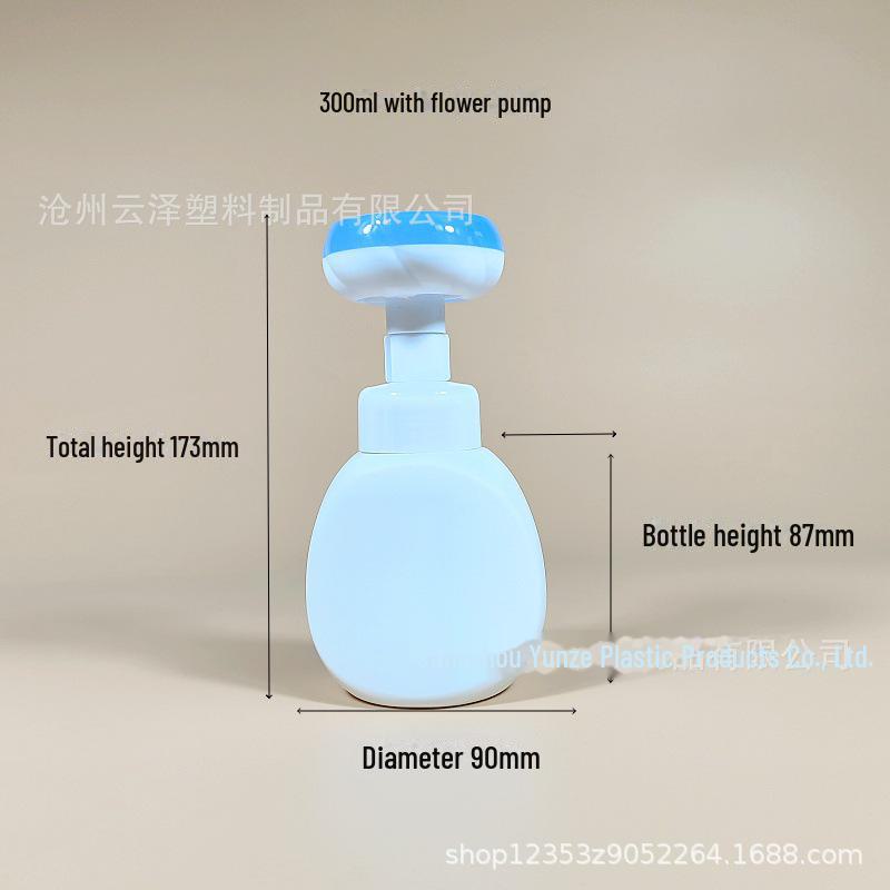 Foaming Bottles: 300ml Flower Foam Hand Soap, 350ml Children's Cleansing Mousse, Facial Cleanser Bottle