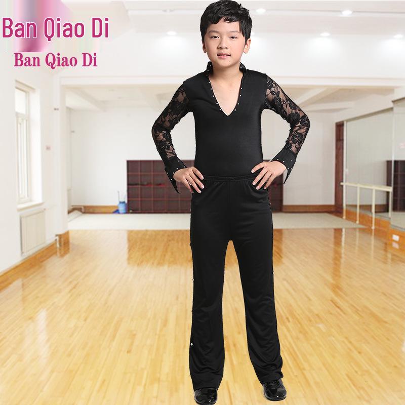 Children's Autumn Ballroom Dance Outfits: Boys' Latin Competition Costumes, Adult Sizes Available.