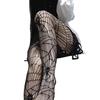 Womens High Waist Tights Fishnet Stockings Thigh High Pantyhose Halloween Cosplay Pantyhose Leggings