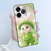 Phone Case For Umidigi G100X / G9X Case Luxury Cute Love Heart Rabbit Cartoon Funny Cover Black Soft Silicone Protective Casing
