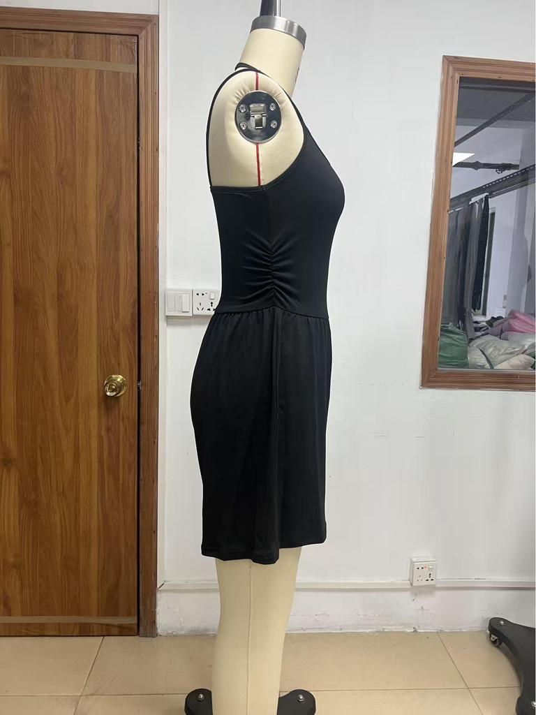 2026 Summer Spaghetti Strap Women's Bandeau Jumpsuit - Casual Loose Shorts