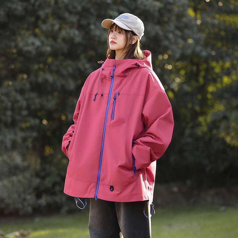 Unisex Windproof Outdoor Sports Jacket for Spring & Autumn - Trendy for Mountaineering & Skiing